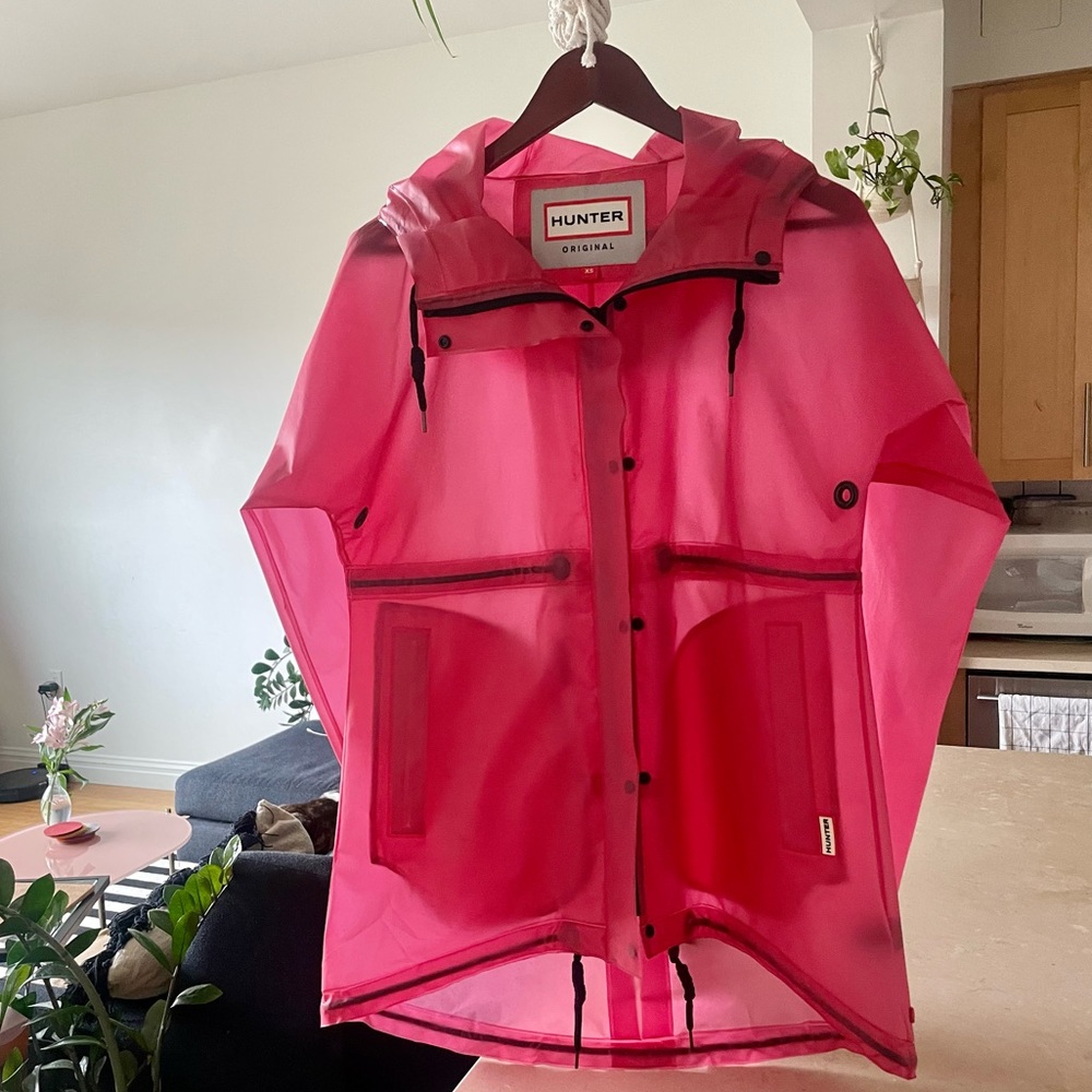 Cool+fun pink Hunter Raincoat (XS/S)